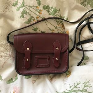 NWOT Cambridge Satchel Company Tiny Micro Satchel Oxblood Like New